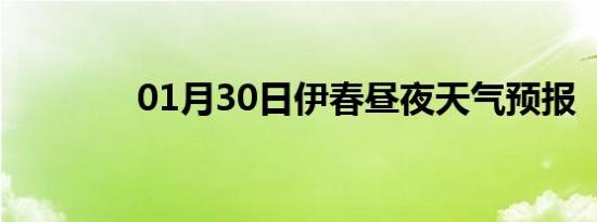 01月30日伊春昼夜天气预报