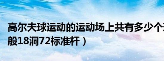 高尔夫球运动的运动场上共有多少个球洞（一般18洞72标准杆）